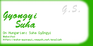 gyongyi suha business card
